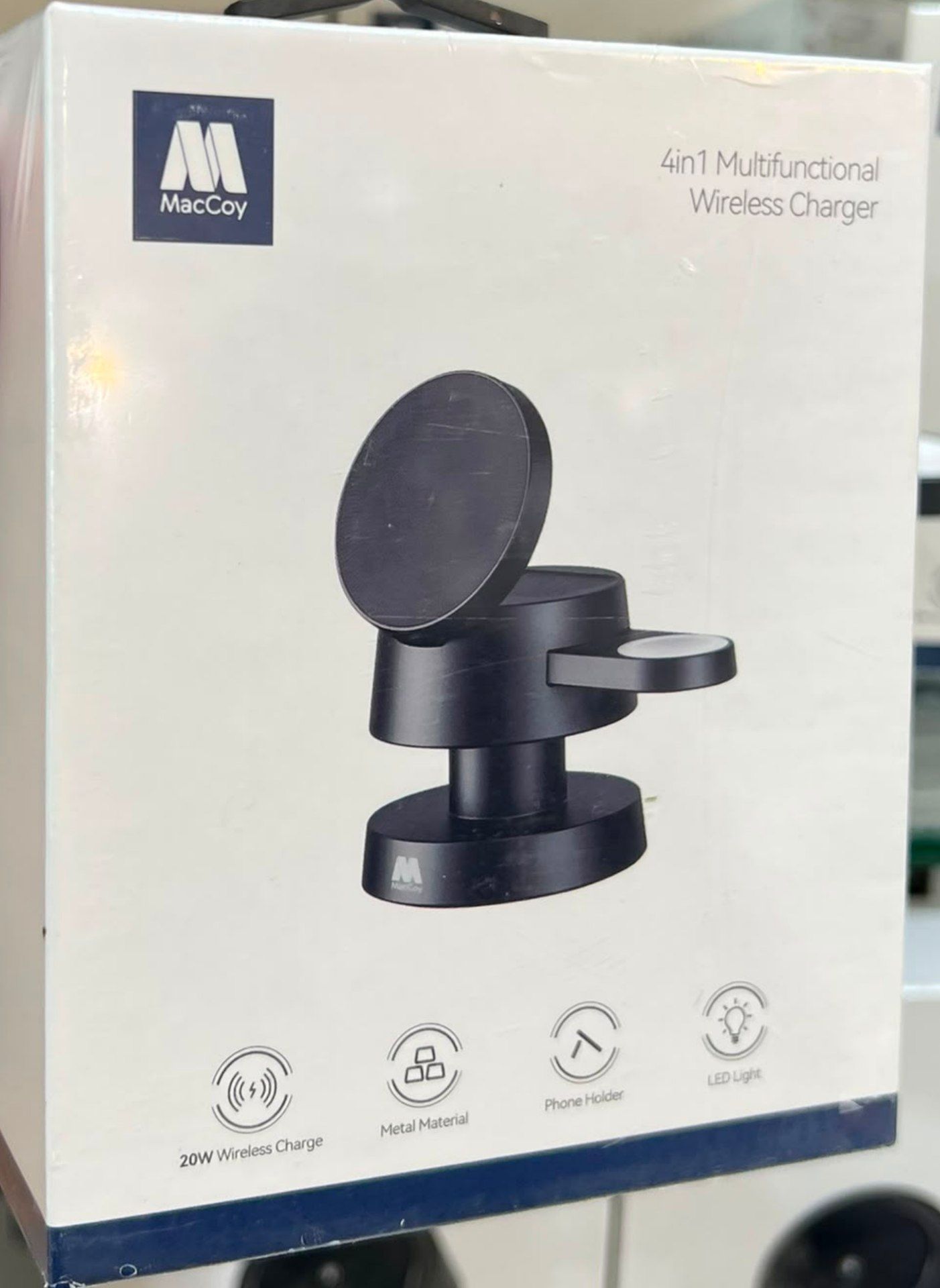 شارژر بیسم 20 وات چهار در یک maccoy