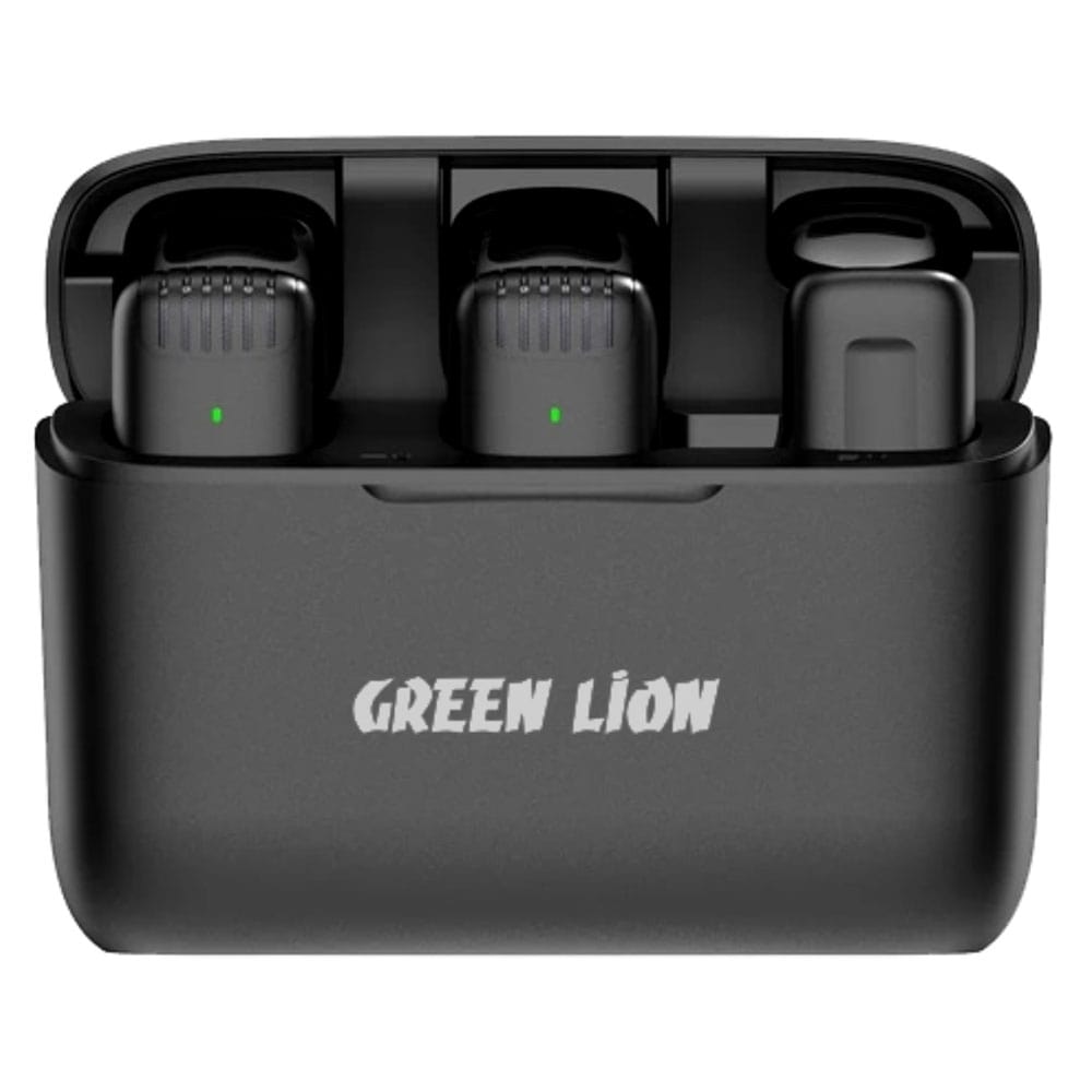 میکروفن بی سیم یقه ای 2 در 1 لایتنینگ گرین Green 2IN1 Wireless Microphone lightning