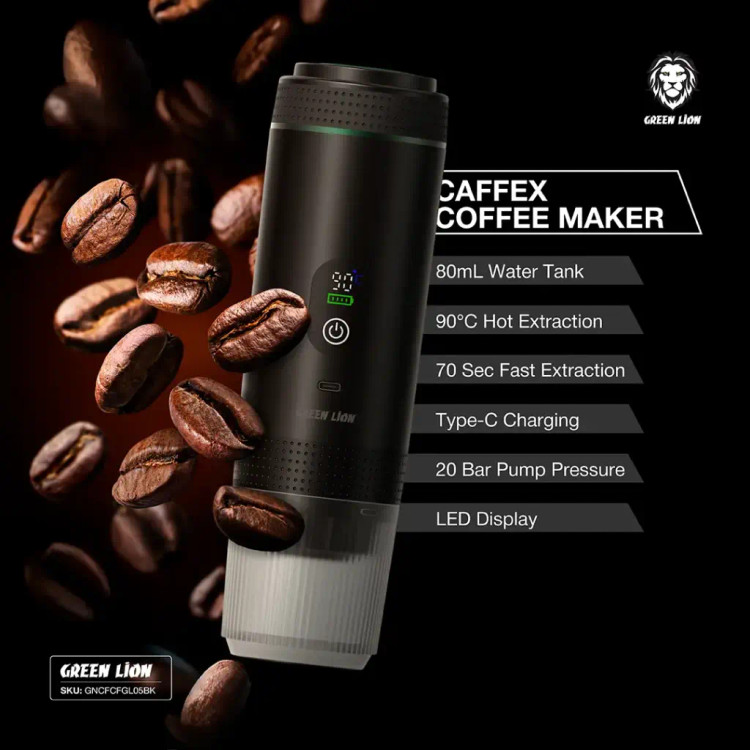 قهوه ساز قابل حمل ۷۲ وات گرین لاین Green Lion Cafex Coffee Maker 72W