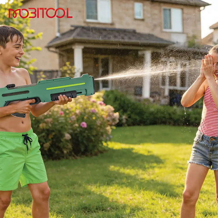 تفنگ آب پاش شارژی اتوماتیک و دستی گرین لاین Green Lion GN65-Dual-Nozzle Water Gun