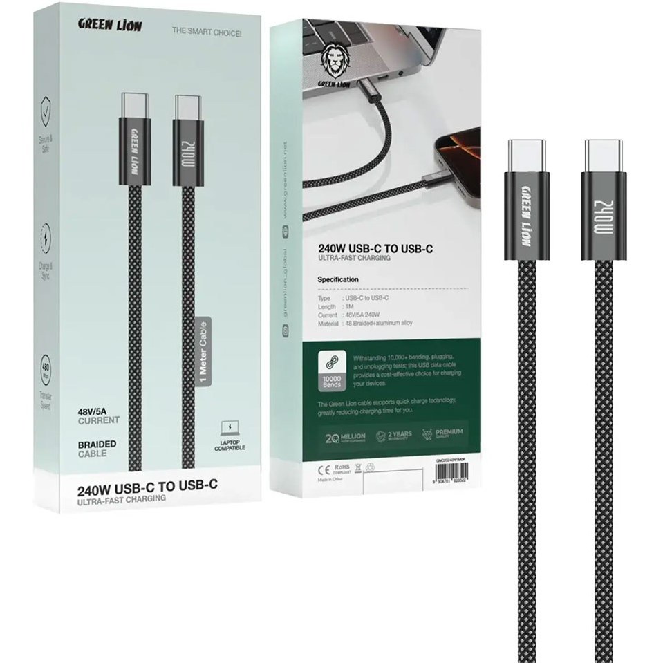 کابل گرين 240W TC-TC دومدل يکی مناسب لپتاب