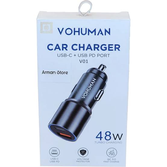 فندکی VOHUMAN 48W فلزی و محکم